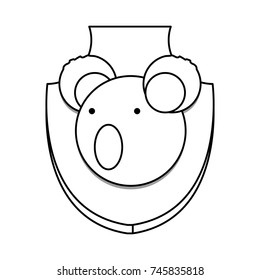 animal trophy vector illustration