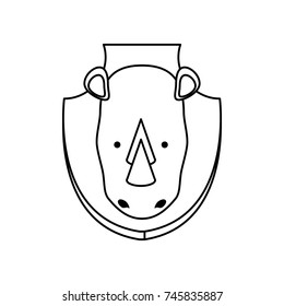 animal trophy vector illustration