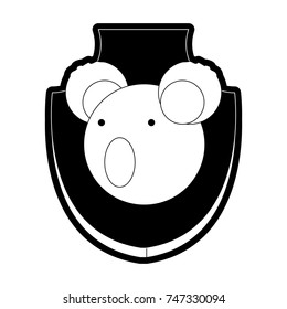 animal trophy vector illustration