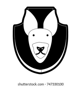 animal trophy vector illustration