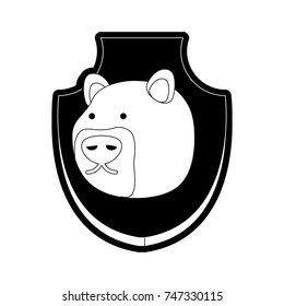 animal trophy vector illustration