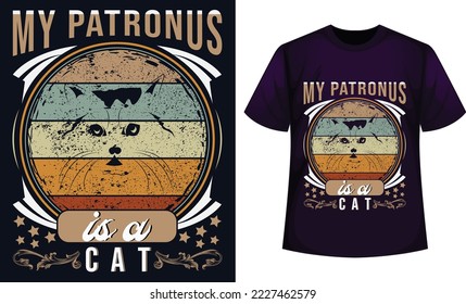 Animal t-shirts Design My patronus is a cat