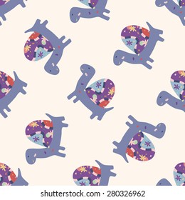 animal turtle , cartoon seamless pattern background