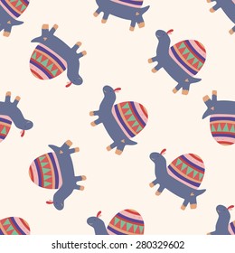 animal turtle , cartoon seamless pattern background