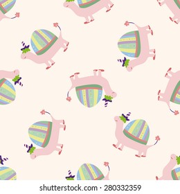 animal turtle , cartoon seamless pattern background