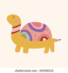 animal turtle cartoon theme elements vector,eps