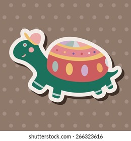 animal turtle cartoon theme elements vector,eps