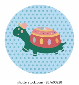 animal turtle cartoon theme elements vector,eps
