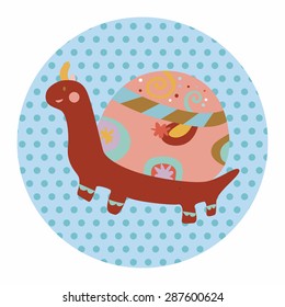 animal turtle cartoon theme elements vector,eps