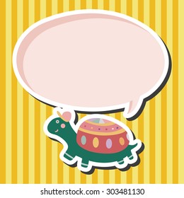 animal turtle cartoon theme elements vector,eps
