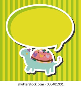 animal turtle cartoon theme elements vector,eps