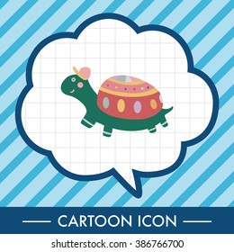 animal turtle cartoon theme elements vector,eps