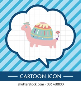 animal turtle cartoon theme elements vector,eps