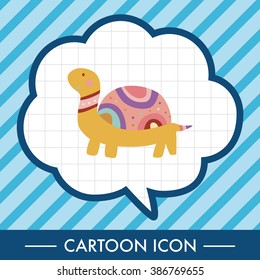 animal turtle cartoon theme elements vector,eps