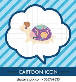 animal turtle cartoon theme elements vector,eps