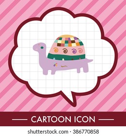 animal turtle cartoon theme elements vector,eps