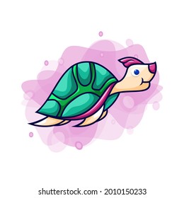 Animal turtle design vector template