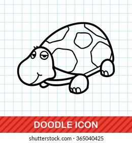 animal turtle doodle