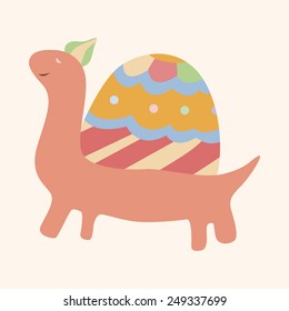 animal turtle theme elements vector,eps