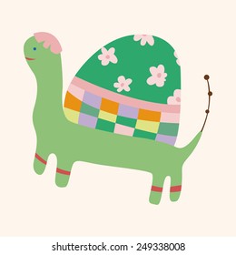 animal turtle theme elements vector,eps
