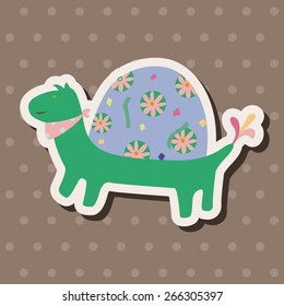 animal turtle theme elements vector,eps