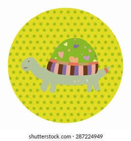 animal turtle theme elements vector,eps