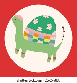 animal turtle theme elements vector,eps