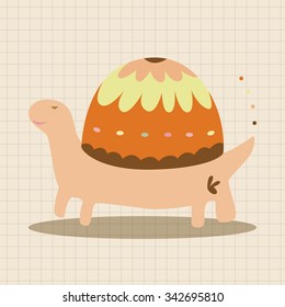 animal turtle theme elements vector,eps