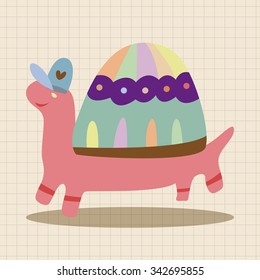 animal turtle theme elements vector,eps