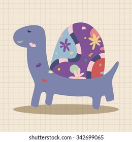 animal turtle theme elements vector,eps
