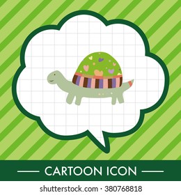 animal turtle theme elements vector,eps