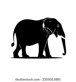 animal typography vector illustration in black