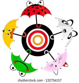animal umbrellas