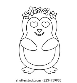 Animal Valentine Vector Icon Illustration