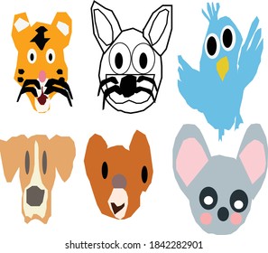 naturaleza de fondo del vector animal ......