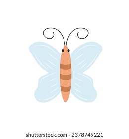 animal vector, Cute butterfly Woodland Forest Animal Vector Illustration Set Stock Illustration - Download Image Now - 
