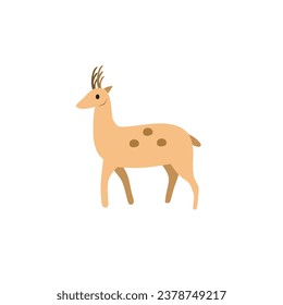 animal vector, Cute deer Woodland Forest Animal Vector Illustration Set Stock Illustration - Download Image Now - 
