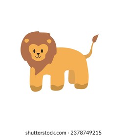 animal vector, Cute lion Woodland Forest Animal Vector Illustration Set Stock Illustration - Download Image Now - 
