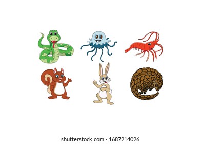 Animal Vector Design Illustration Bundle