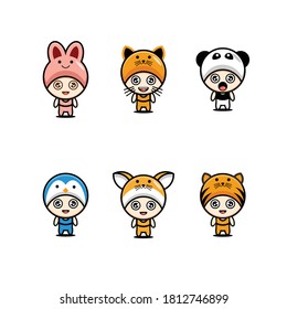 
animal vector designs a set