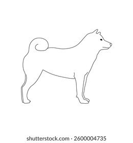 animal, vector, dog, mammal, illustration, silhouette, wild,