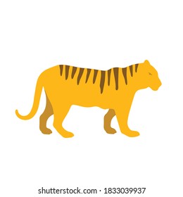 Animal vector flat design lion.