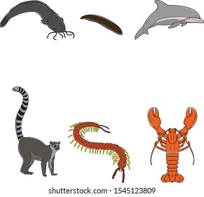 Animal Vector Flat illustration Icon Set – Vector