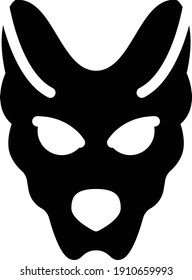 icono plano de glifo vector animal