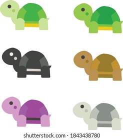 animal vector green cute turtle 