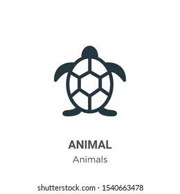 Animal vector icon on white background. Flat vector animal icon symbol sign from modern animals collection for mobile concept and web apps design.