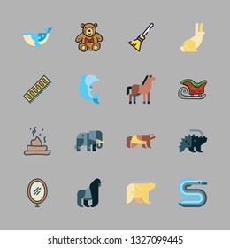 animal vector icon set