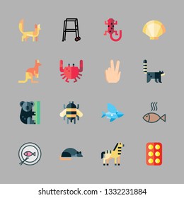 animal vector icon set