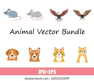 Animal Vector Illustration Bundle Set