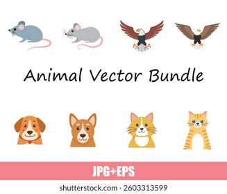 Animal Vector Illustration Bundle Set